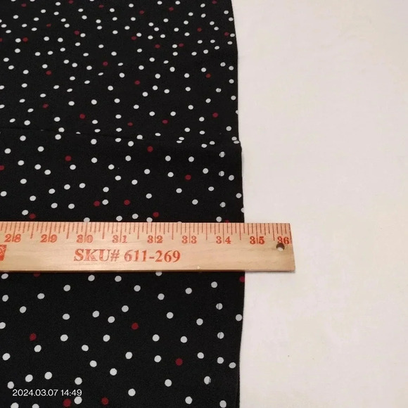 MNG by Mango Basics Shift Long Sleeves Polka dots Dress size Medium - Picture 6 of 7